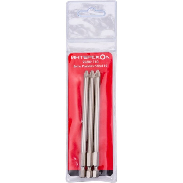 Бита Интерскол PZ2 110х1/4" (3шт)   25302.110