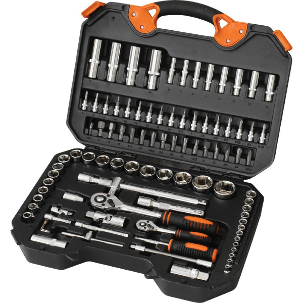 Набор инструментов КРАТОН TS-03 1/2"+1/4" 94пр   2 28 09 003