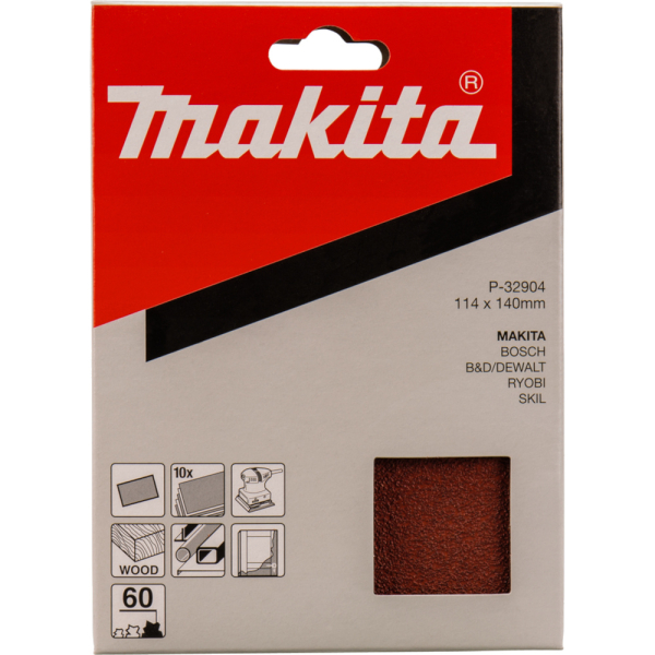 Шкурка Makita 114*140 Р-60 (уп. 10шт)