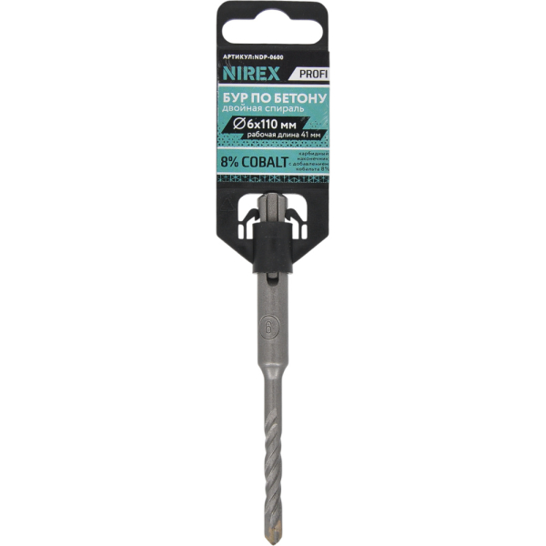 Бур NIREX Profi SDS+ 6*110 NDP-0600