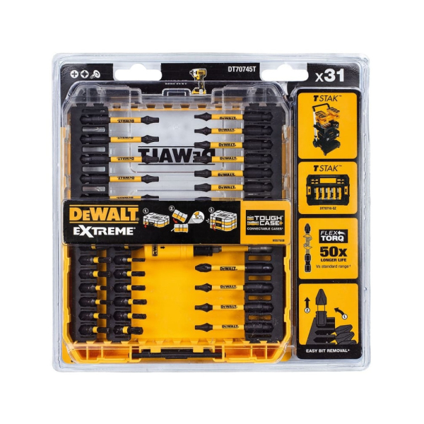 Набор бит и насадок DEWALT DT 70745T из 31 штуки