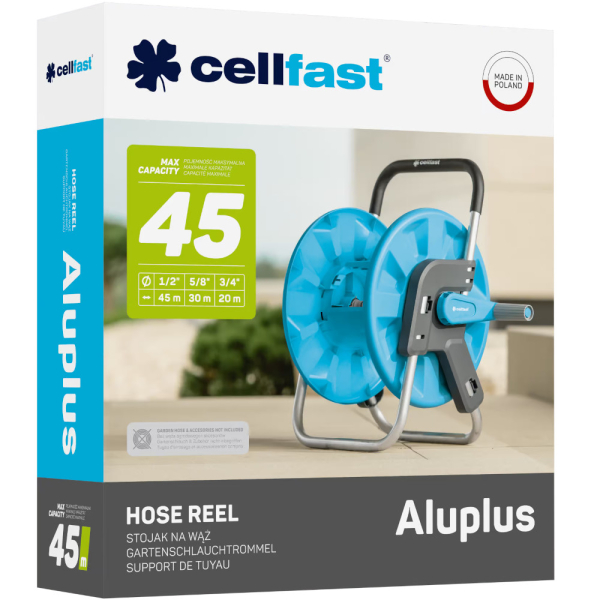 Катушка для шланга CELLFAST ALUPLUS 1/2" 45 м
