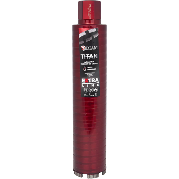 Коронка алмазная DIAM 72*300 (1 1/4") UNC Extra Line Titan   313024