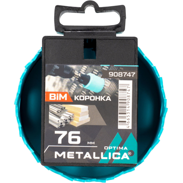 Коронка биметаллическая METALLICA Optima 76 мм 3" Vario 5/8-18UNF   908747