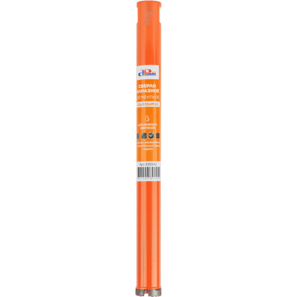 Сверло алмазное мокрое DIAM ProfiDiam 32x335x3хM22 по бетону   310142