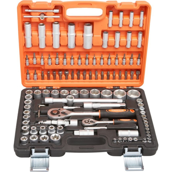 Набор инструмента MAXPILER MXT-108-SET (108 предметов, 1/2" и 1/4", CrV)   MXT-108-SET	