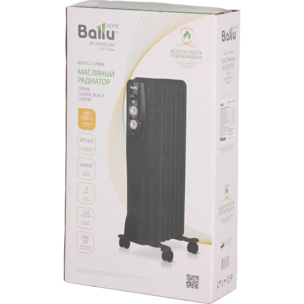 Масляный радиатор BALLU CUBE BOH/CB-09W 2000 9 секций