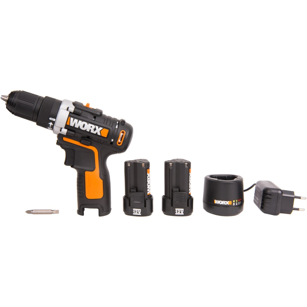 Дрель аккумуляторная WORX WX128.3 АКБх2 2Ач ЗУ 1,5А