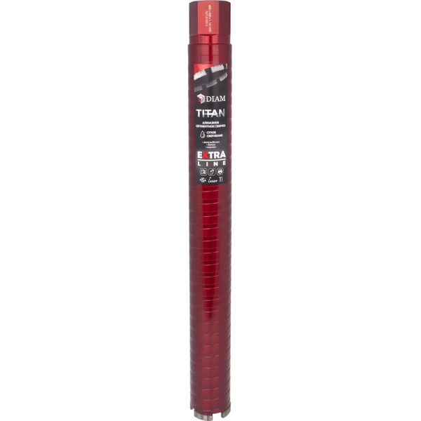 Сверло алмазное DIAM 52x450х4x1,1/4UNC Extra Line Titan HIT по бетону   313031