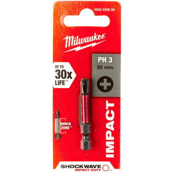Бита Milwaukee SHOCKWAVE PH3 50мм