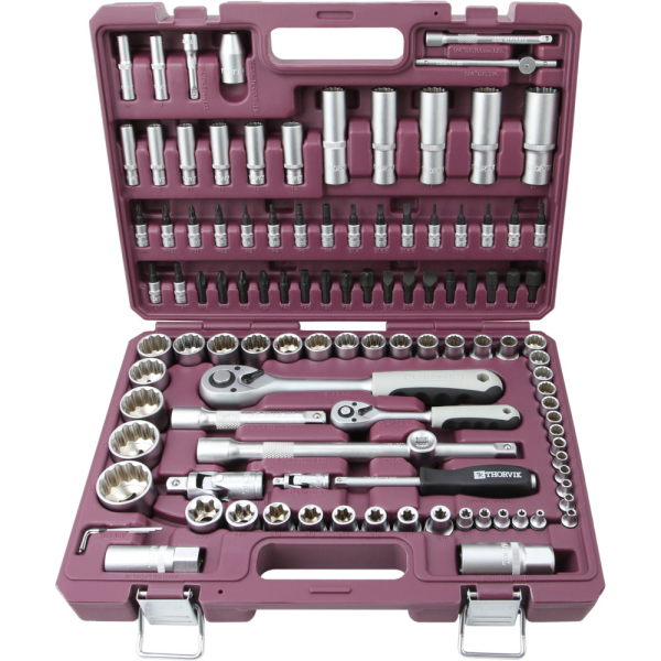 Набор инструмента универсальный THORVIK 1/4", 1/2"DR 108 предметов   TS108/12