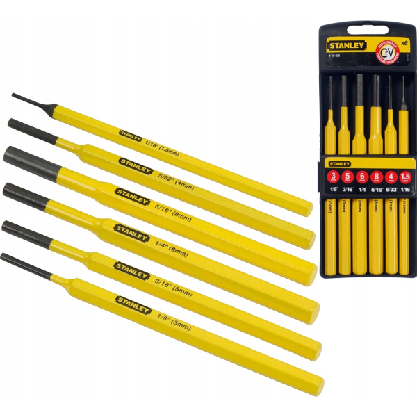 Набор выколоток STANLEY 6 шт.     4-18-226
