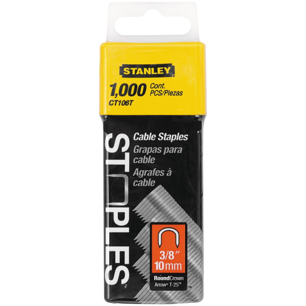Скобы для степлера STANLEY тип 7 10мм*1000шт   1-CT106T
