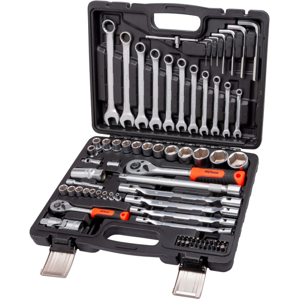 Набор инструмента AV Steel 76 предметов 1/4",1/2"  AV-011076