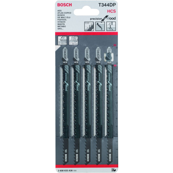Пилочки BOSCH  T 344  DP     2.608.633.А36