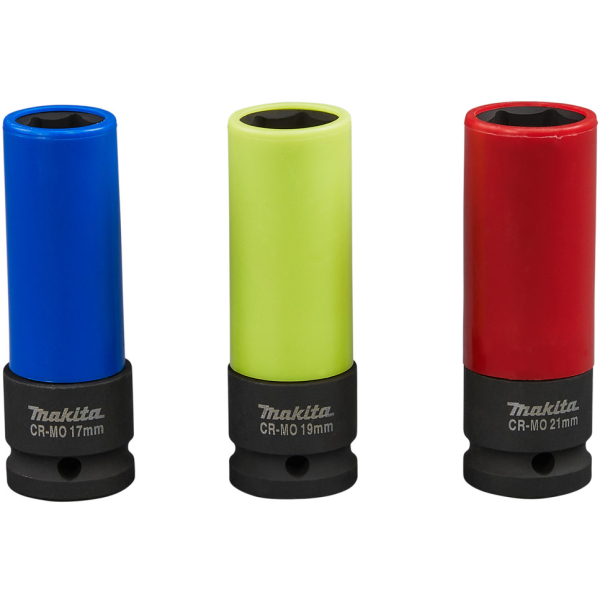 Набор автомобильных торцевых головок Makita 1/2" (3 шт.)   E-12354