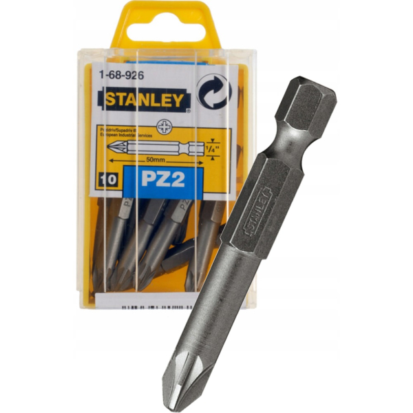 Вставка STANLEY с шестигр. хвостовиком 1/4"х50мм (упак. 10 шт.)     1-68-926