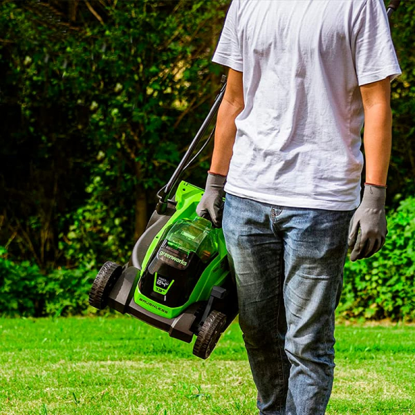 Газонокосилка GREENWORKS GD24LM33 24 V колесная без акк и з/у   2516107