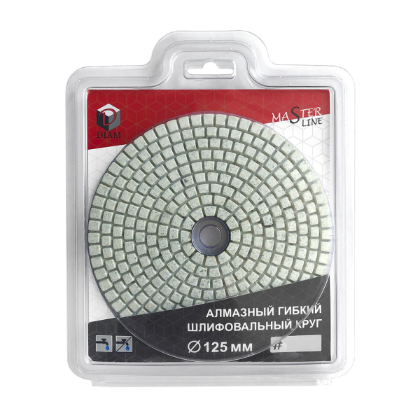 Диск алмазный гибкий DIAM Master Line Universal 125*2,5 мм шлифовальный K30