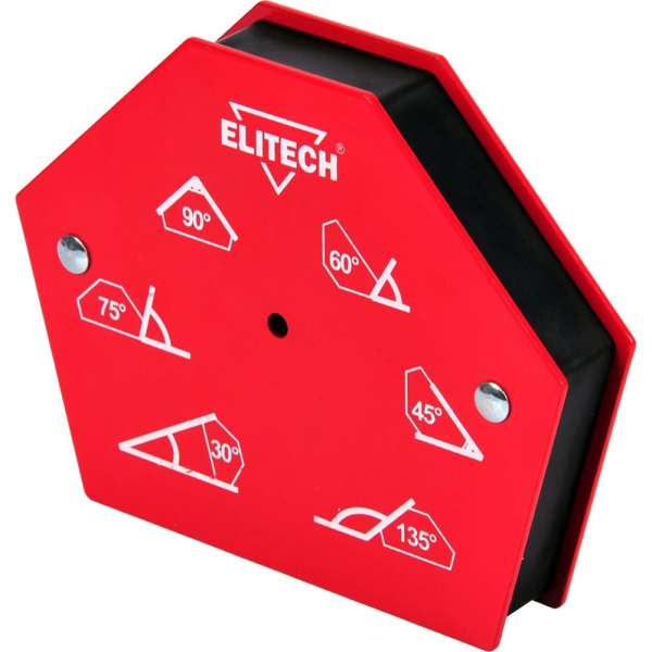 Уголок магнитный ELITECH для сварки (усилие 35 кг, для 6 углов)   0606.017800