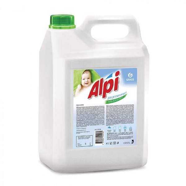 Средство для стирки жидкое GRASS "ALPI sensetive gel" 5л   125447