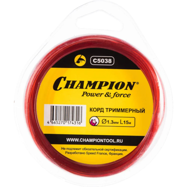 Леска CHAMPION Star Pro 1,3*15 м (звезда)   C5038