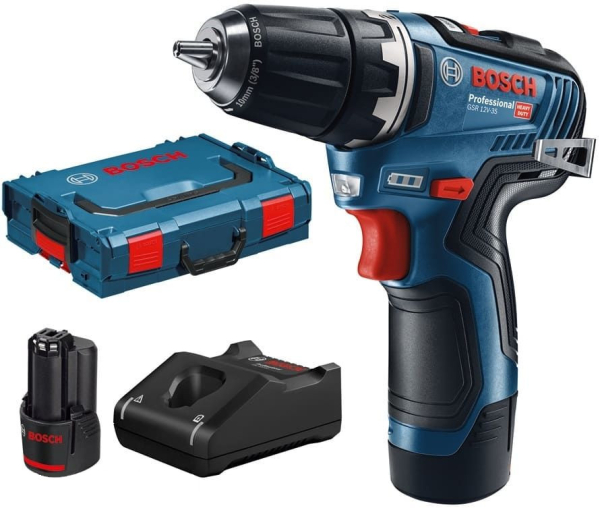 Дрель аккумуляторная BOSCH GSR 12V-35 L-Boxx     0.601.9H8.002