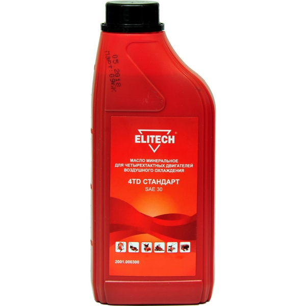 Масло ELITECH 4-х тактное минеральное 1 л