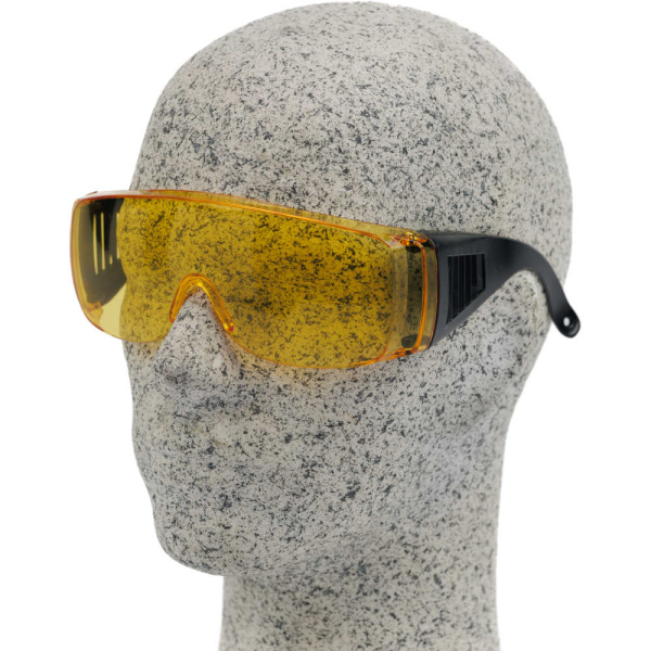 Очки защитные CHAMPION с дужками желтые   C1008