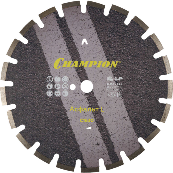 Диск алмазный CHAMPION Econom L 350*25.4 мм сегмент   C1630
