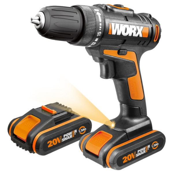 Дрель аккумуляторная WORX WX101.2  20V кейс