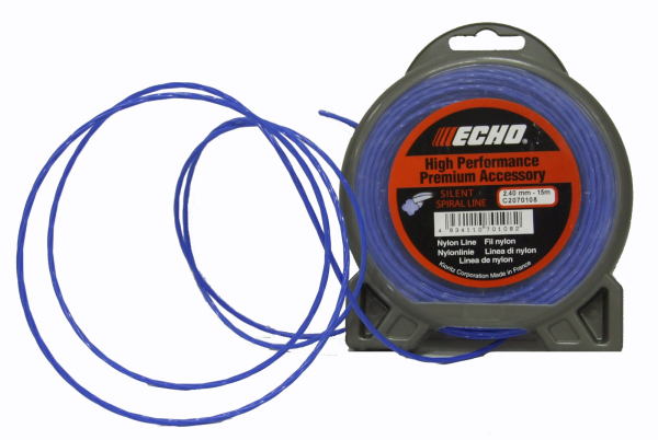 Леска ECHO Silent Spiral Line 2.4mm*15 m         C2070108
