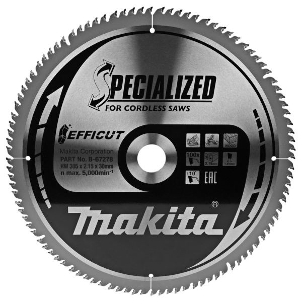 Диск пильный Makita 305*1.6*30  (B-67278)