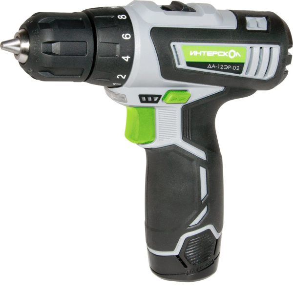 Дрель аккумуляторная Интерскол ДА-12 ЭР-02 кейс 1,5Ач НОВОГОДНЯЯ УПАКОВКА
