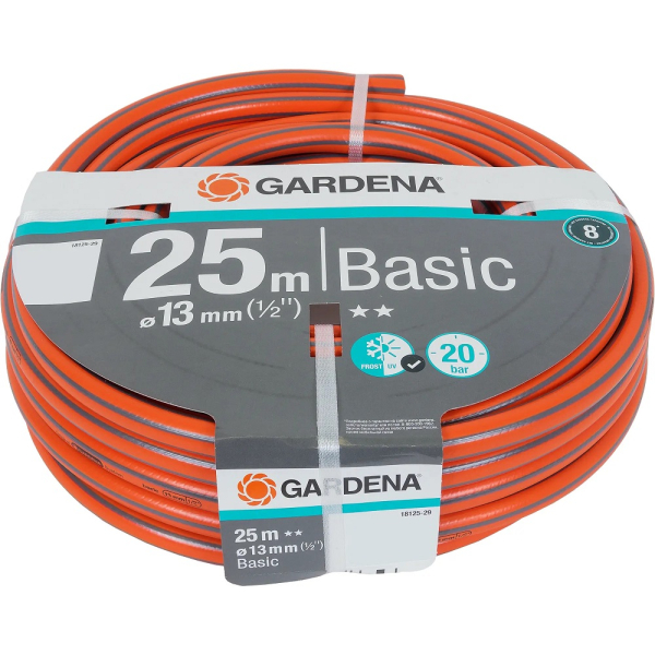 Шланг Gardena Basic 1/2" 25 м, 13 мм   18125-29.000.00