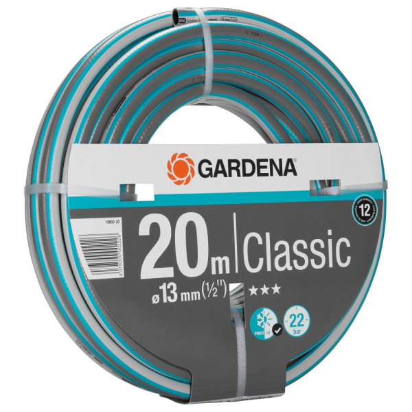 Шланг Gardena Classic 1/2" 20 м, 13 мм     18003-20.000.00