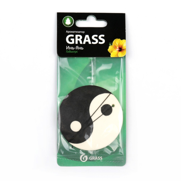 Ароматизатор картонный GRASS Инь Янь Гибискус    ST-0396