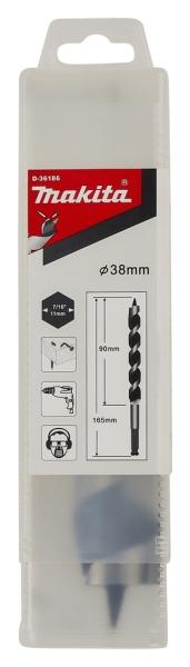 Сверло Makita по древесине с гвоздями 38*165   D-36186