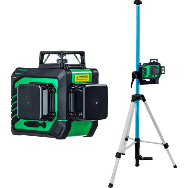 Лазерный уровень INSTRUMAX GREENLINER 3-360 SET+Штатив-штанга LP-300 элевационный   IM0158