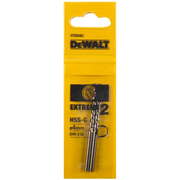 Сверло DEWALT по металлу  4,0*75   DT 5042    (2шт в упак)