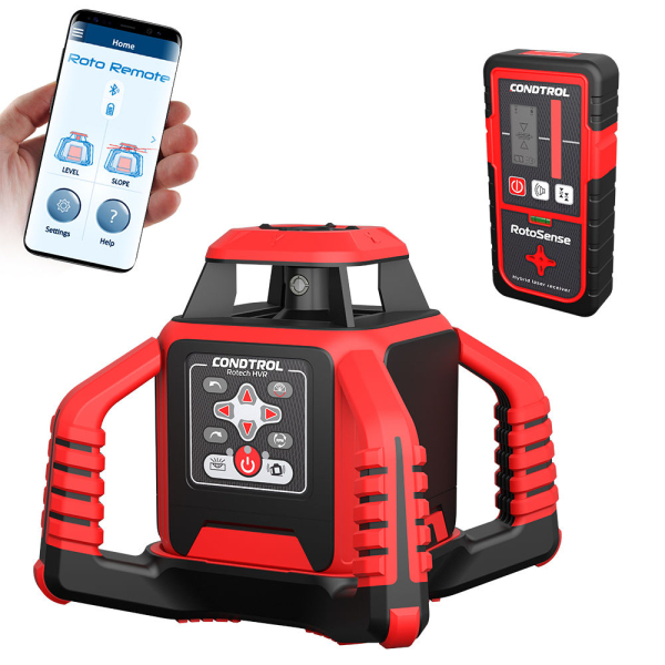 Ротационный лазерный нивелир CONDTROL Rotech HVR, 400 метров   1-002-100