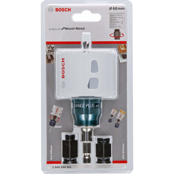 Коронка  BOSCH BiM Progressor 68 мм с адаптерами    2.608.594.301