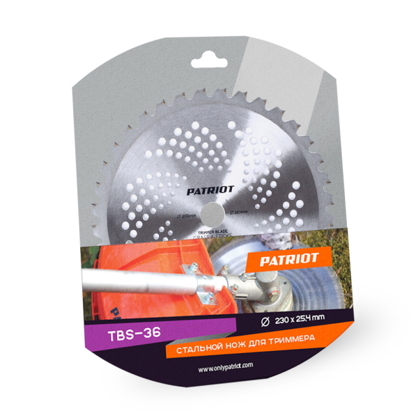 Нож Patriot 36 зубчатый d=255/25.4mm  TBM-36