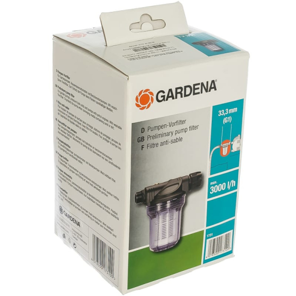 Фильтр предварительной очистки Gardena 33,3 мм     01731-20.000.00