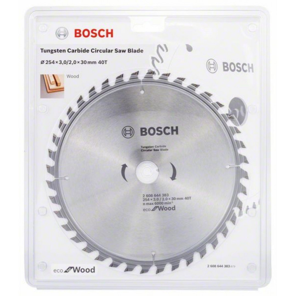 Диск пильный BOSCH WO ECO 254*30*40T