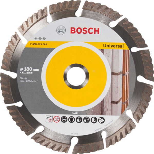 Диск алмазный BOSCH Standard for Universal 180*22.2 сегмент  2.608.615.063