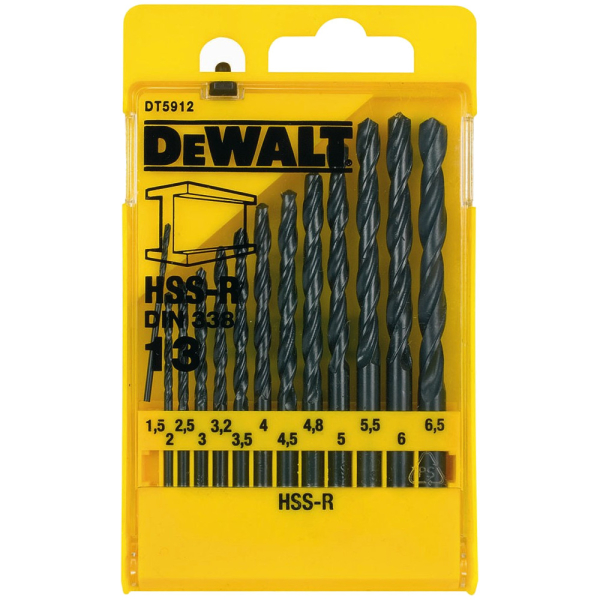 Набор сверл DEWALT DT 5912 по металлу из 13 штук