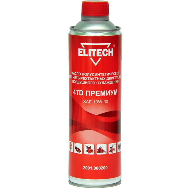 Масло ELITECH 4-х тактное полусинтетика 0,6 л