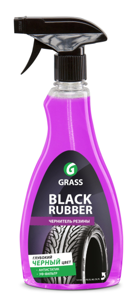 Чернитель-полироль шин GRASS "BLACK RUBBER" Antistatic 0,5л   121105
