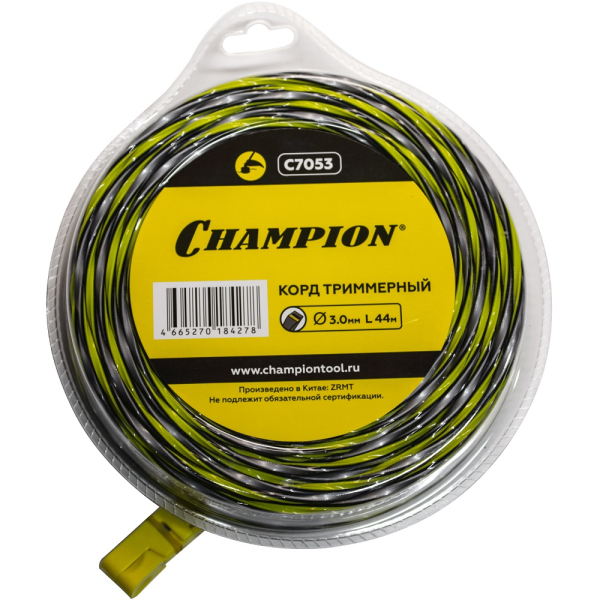 Леска CHAMPION Tornado 3.0мм*44м (витой квадрат)   C7053